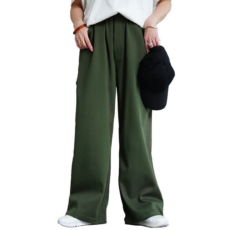 カーキ | 大きいサイズ レディース パンツ | GOLDJAPAN　大きいサイズ専門店