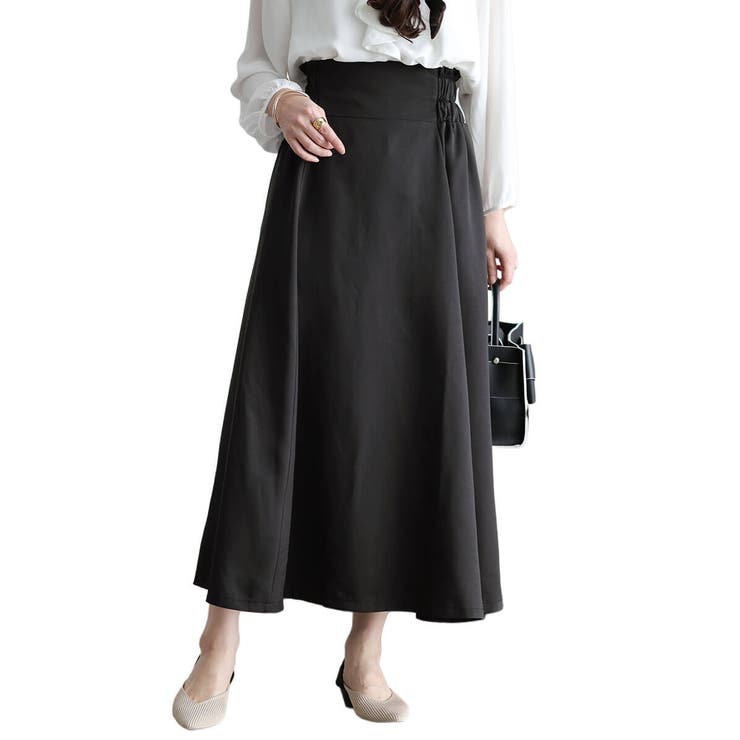 ブラック | 大きいサイズ レディース スカート | GOLDJAPAN　大きいサイズ専門店