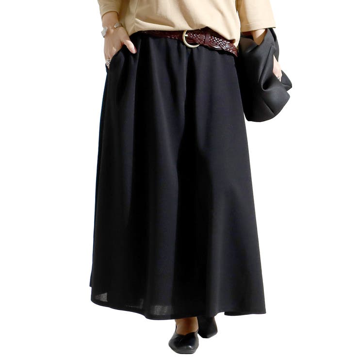 ブラック | 大きいサイズ レディース ボトムス | GOLDJAPAN　大きいサイズ専門店