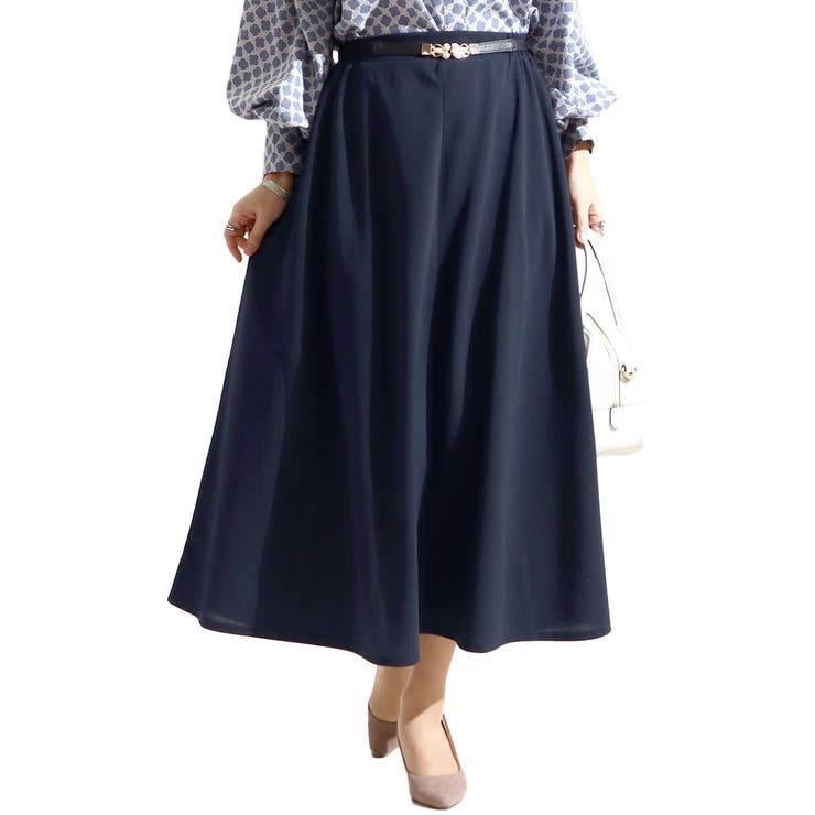 ネイビー | 大きいサイズ レディース ボトムス | GOLDJAPAN　大きいサイズ専門店