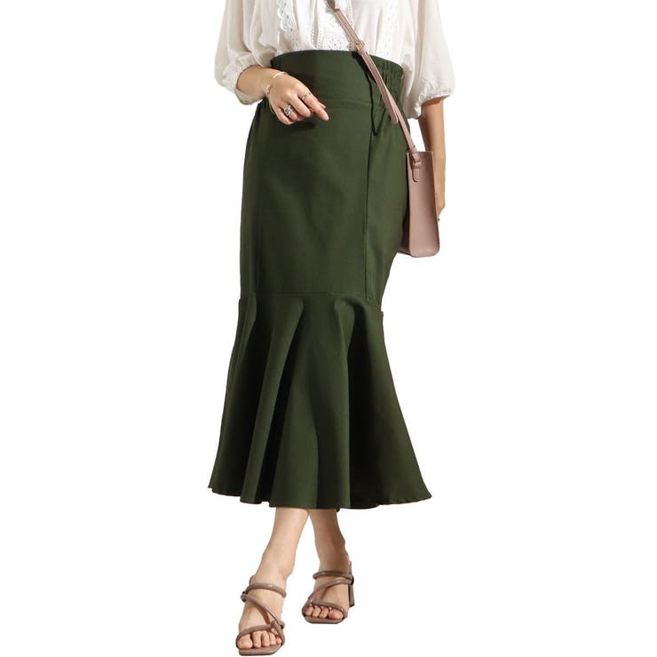 カーキ | 大きいサイズ レディース ボトムス | GOLDJAPAN　大きいサイズ専門店