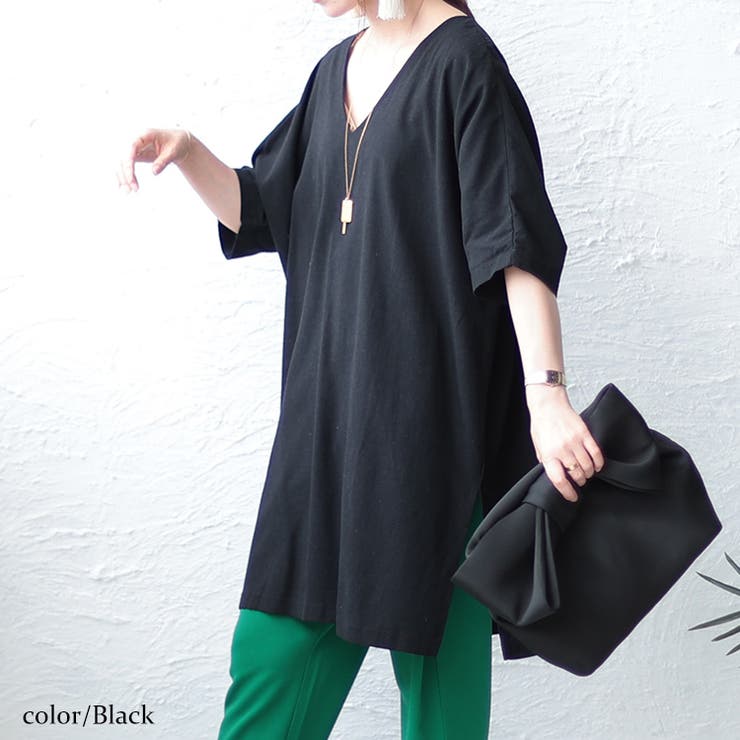 ブラック | 大きいサイズ レディース チュニック | GOLDJAPAN　大きいサイズ専門店
