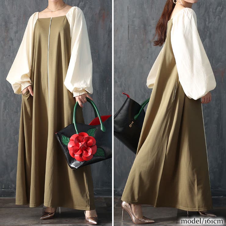 ベージュ | 大きいサイズ レディース ワンピース | GOLDJAPAN　大きいサイズ専門店