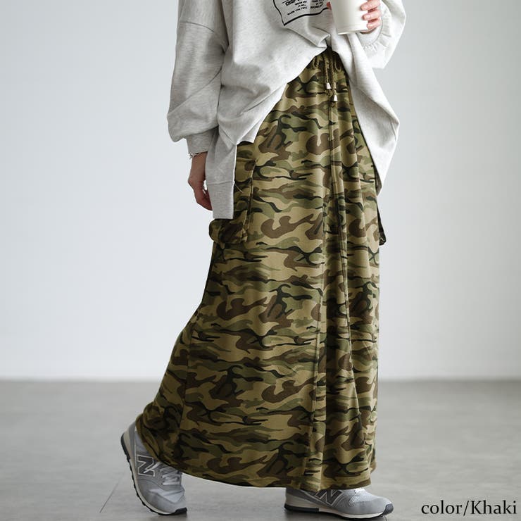 カーキ | 大きいサイズ レディース スカート | GOLDJAPAN　大きいサイズ専門店