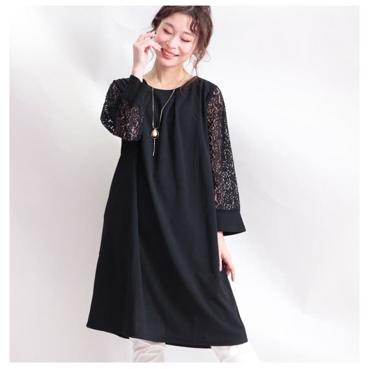 ブラック | 大きいサイズ レディース ワンピース | GOLDJAPAN　大きいサイズ専門店