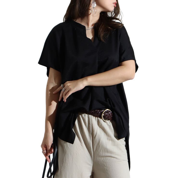 ブラック | 大きいサイズ レディース チュニック | GOLDJAPAN　大きいサイズ専門店