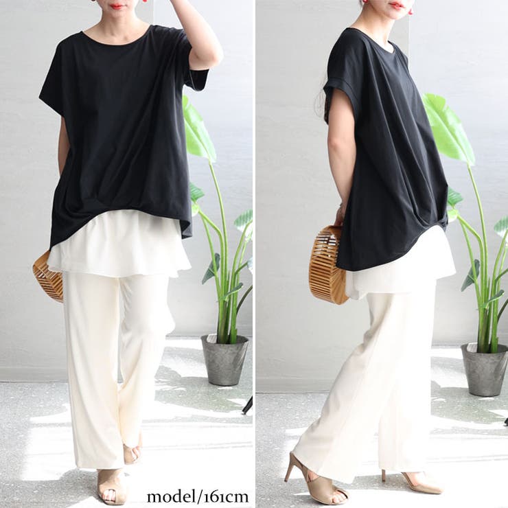 ブラック | 大きいサイズ レディース トップス | GOLDJAPAN　大きいサイズ専門店