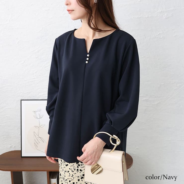 ネイビー | 大きいサイズ レディース トップス | GOLDJAPAN　大きいサイズ専門店