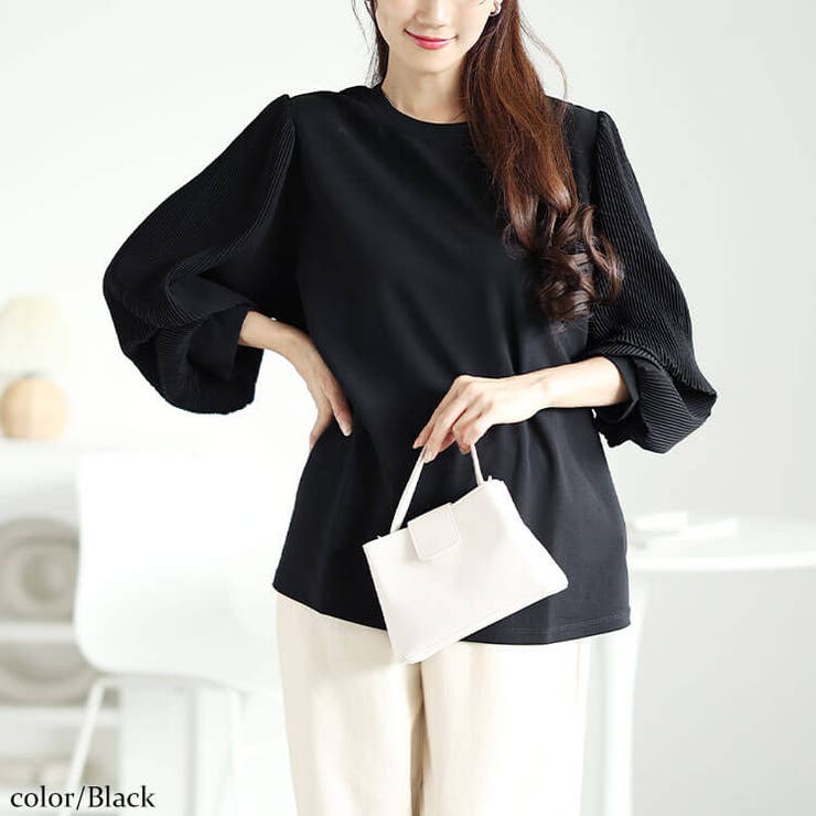 ブラック | 大きいサイズレディース トップス カットソー | GOLDJAPAN　大きいサイズ専門店