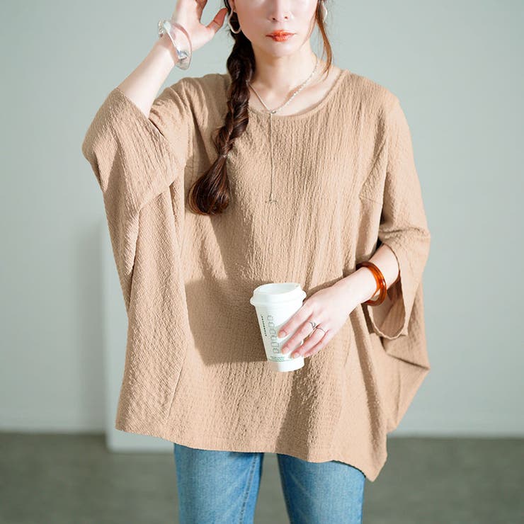 ベージュ | 大きいサイズ レディース トップス | GOLDJAPAN　大きいサイズ専門店