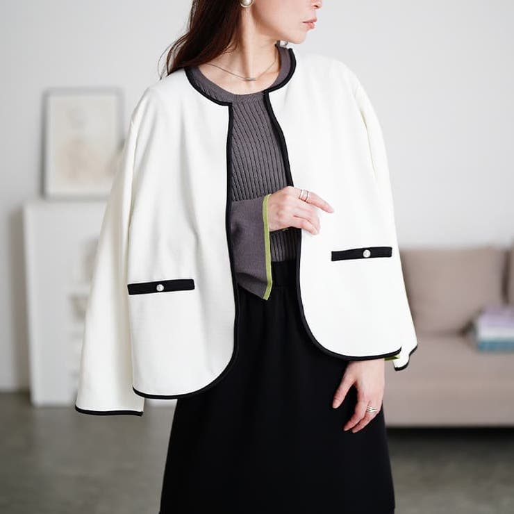 オフホワイト | 大きいサイズ レディース アウター | GOLDJAPAN　大きいサイズ専門店