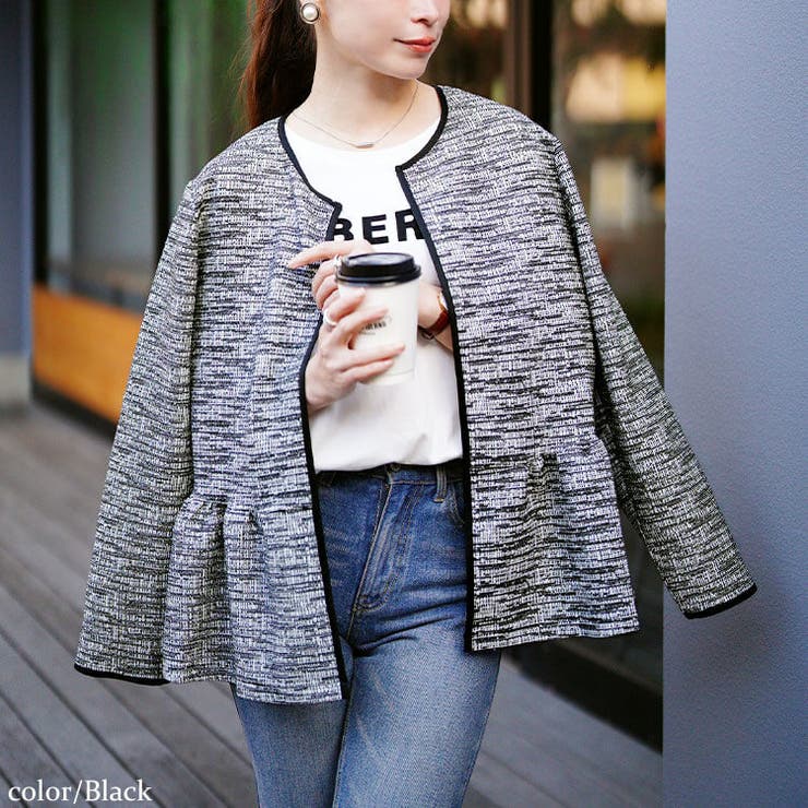 ブラック | 大きいサイズ レディース アウター | GOLDJAPAN　大きいサイズ専門店