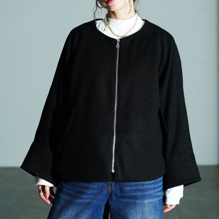 ブラック | 大きいサイズ レディース アウター | GOLDJAPAN　大きいサイズ専門店