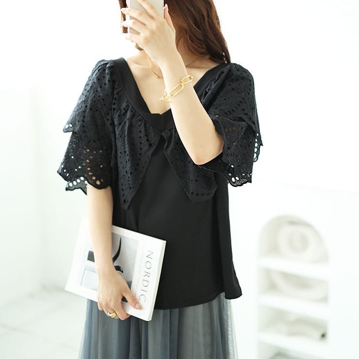 ブラック | 大きいサイズレディース トップス ブラウス | GOLDJAPAN　大きいサイズ専門店