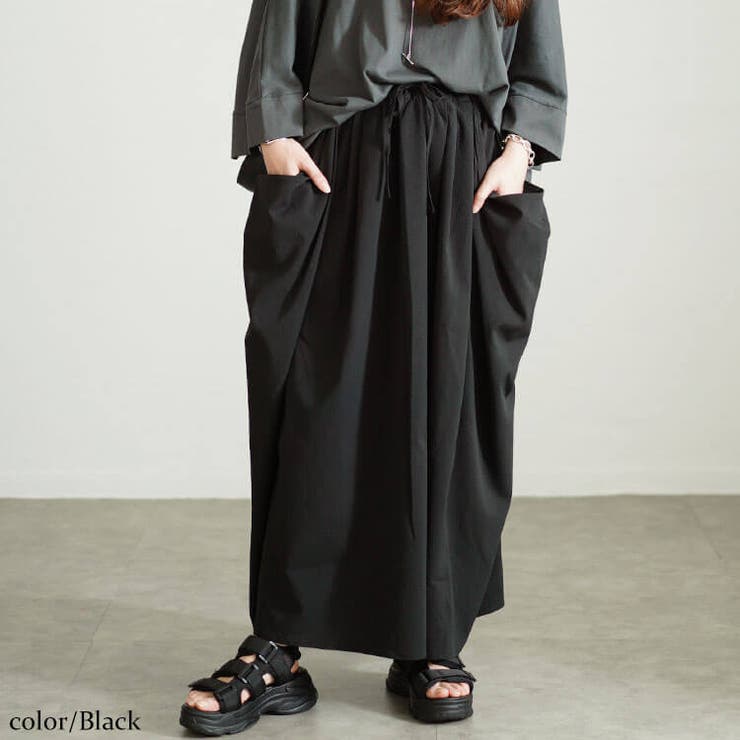 ブラック | 大きいサイズレディース ボトムス スカート | GOLDJAPAN　大きいサイズ専門店