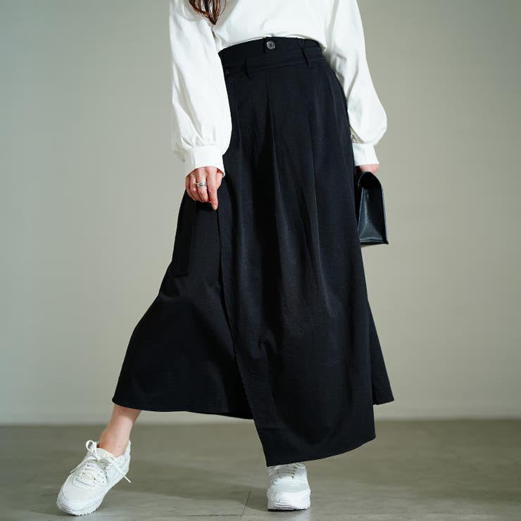 ブラック | 大きいサイズ レディース スカート | GOLDJAPAN　大きいサイズ専門店