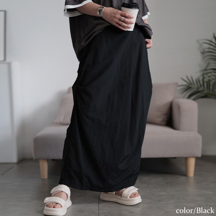 ブラック | 大きいサイズ レディース スカート | GOLDJAPAN　大きいサイズ専門店