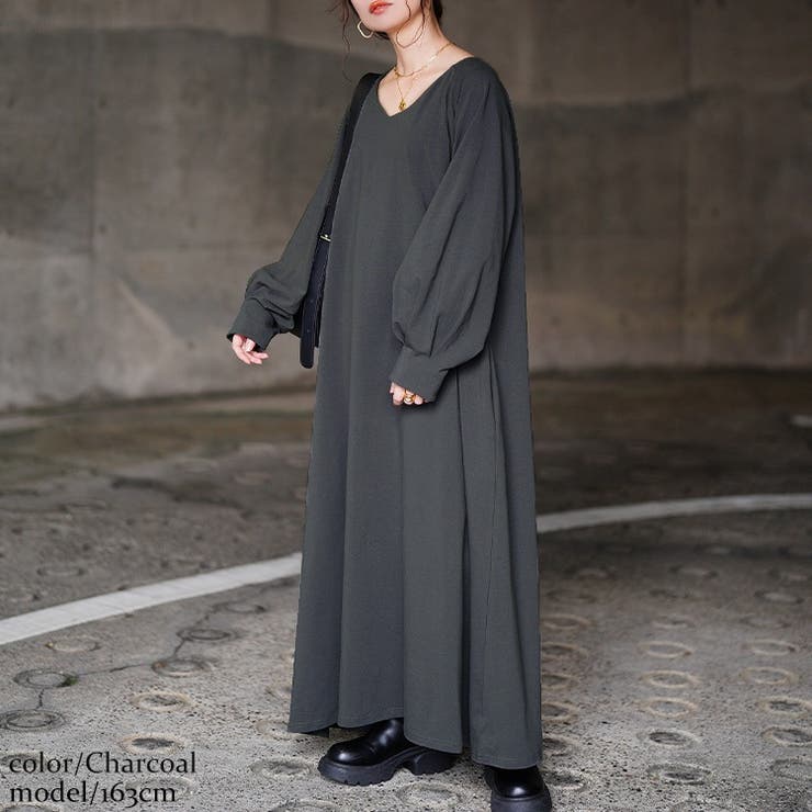 チャコール | 大きいサイズ レディース ワンピース | GOLDJAPAN　大きいサイズ専門店