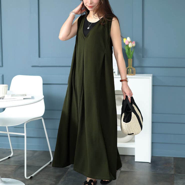 カーキ | 大きいサイズ レディース ワンピース | GOLDJAPAN　大きいサイズ専門店