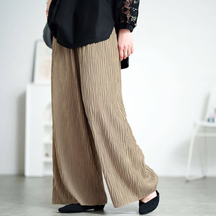 ベージュ | 大きいサイズレディース パンツ ズボン | GOLDJAPAN　大きいサイズ専門店