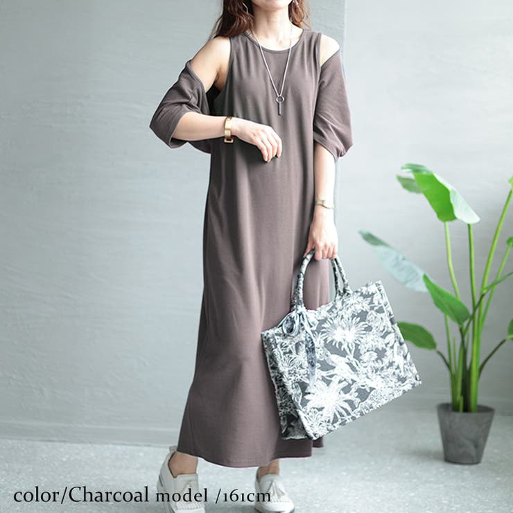チャコール | 大きいサイズ レディース ワンピース | GOLDJAPAN　大きいサイズ専門店