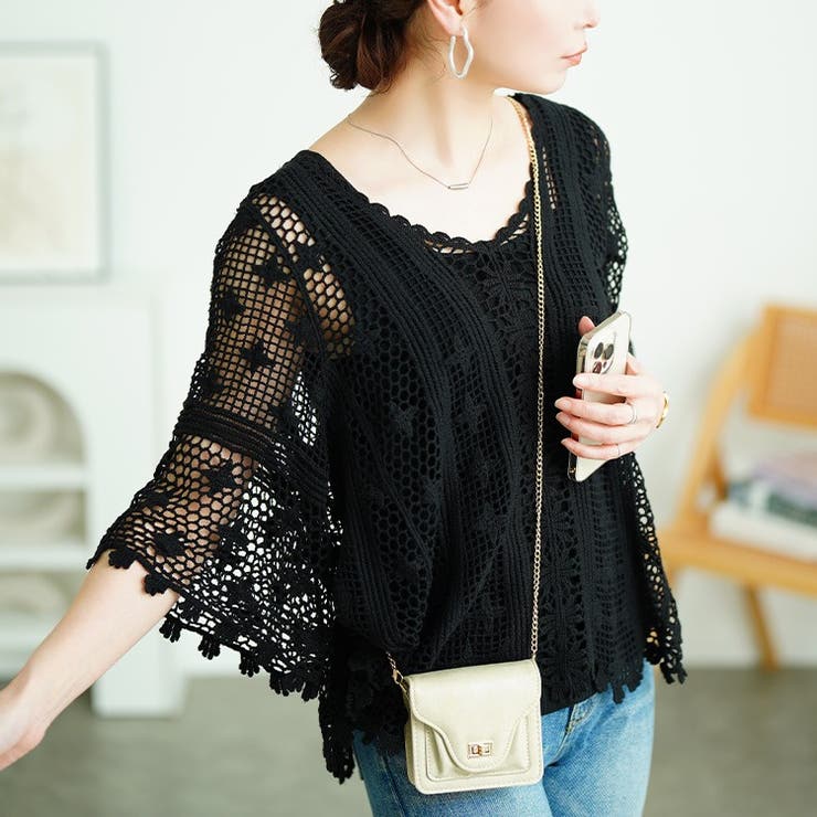 ブラック | 大きいサイズ レディース トップス | GOLDJAPAN　大きいサイズ専門店