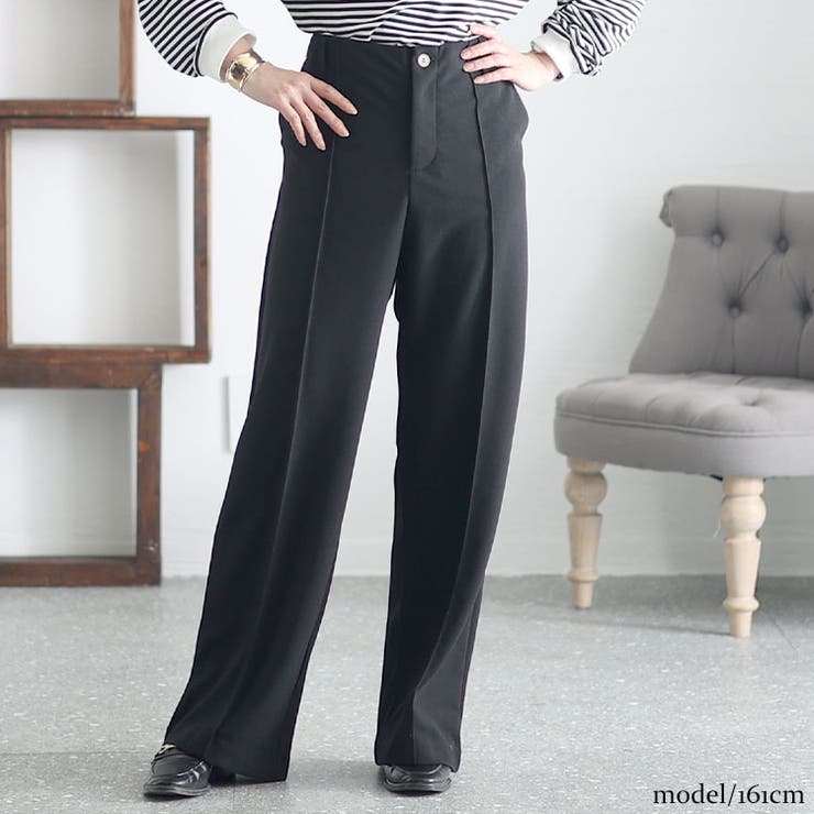 ブラック(股下75cm) | 大きいサイズ レディース ボトムス | GOLDJAPAN　大きいサイズ専門店