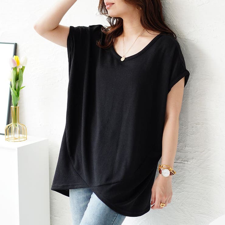 ブラック | 大きいサイズ レディース トップス | GOLDJAPAN　大きいサイズ専門店