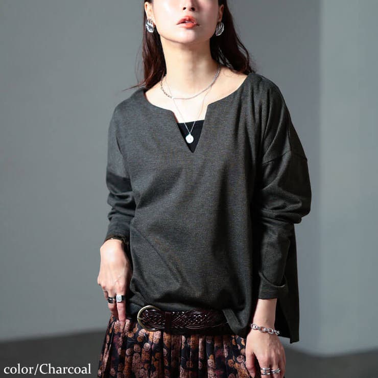 チャコール | 大きいサイズ レディース トップス | GOLDJAPAN　大きいサイズ専門店