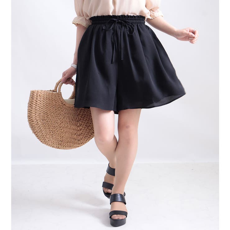 ブラック | 大きいサイズ レディース ボトムス | GOLDJAPAN　大きいサイズ専門店