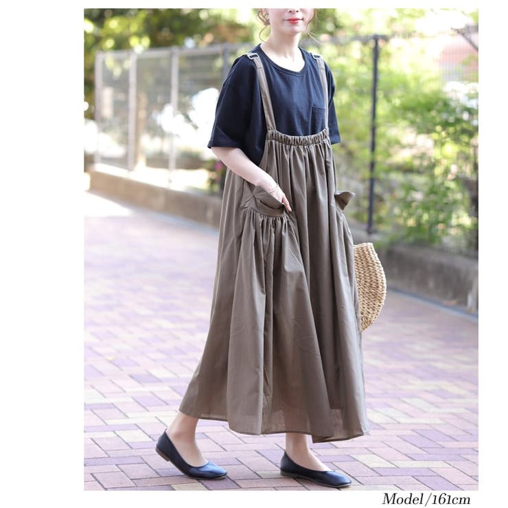 大きいサイズレディース ワンピース サロペットワンピース 品番 Gj Goldjapan 大きいサイズ専門店 ゴールドジャパン のレディースファッション通販 Shoplist ショップリスト