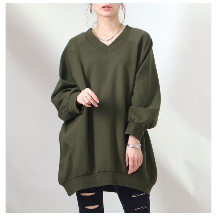 カーキ | 大きいサイズ レディース チュニック | GOLDJAPAN　大きいサイズ専門店