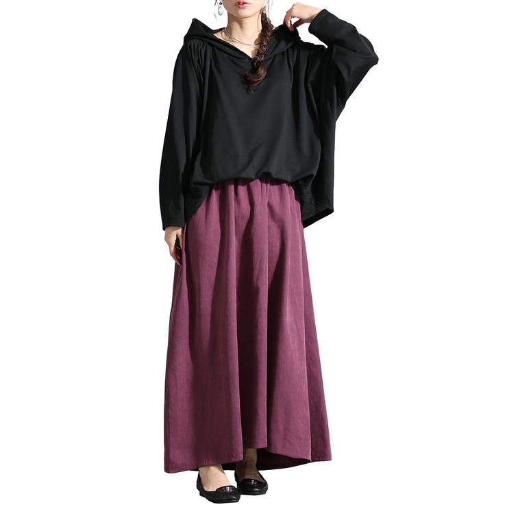 パープル | 大きいサイズ レディース ワンピース | GOLDJAPAN　大きいサイズ専門店