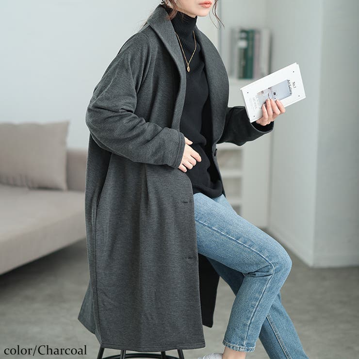 チャコール | 大きいサイズレディース アウター コート | GOLDJAPAN　大きいサイズ専門店