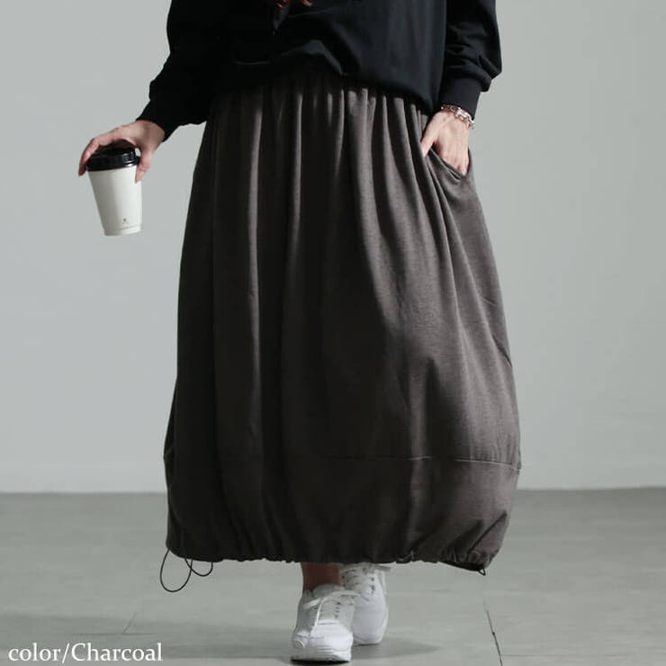 チャコール | 大きいサイズレディース スカート ボトムス | GOLDJAPAN　大きいサイズ専門店