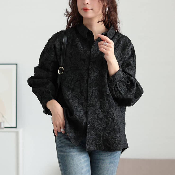 ブラック | 大きいサイズレディース トップス シャツ | GOLDJAPAN　大きいサイズ専門店