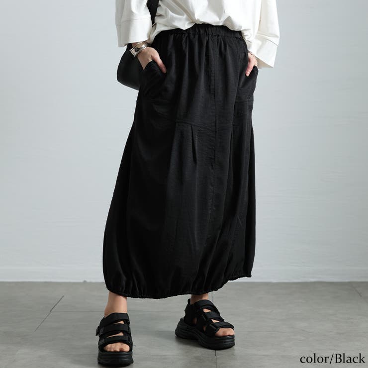 ブラック | 大きいサイズ レディース スカート | GOLDJAPAN　大きいサイズ専門店