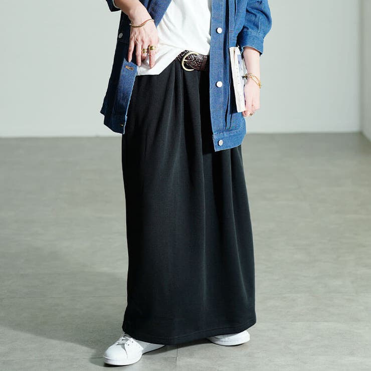 ブラック | 大きいサイズ レディース スカート | GOLDJAPAN　大きいサイズ専門店