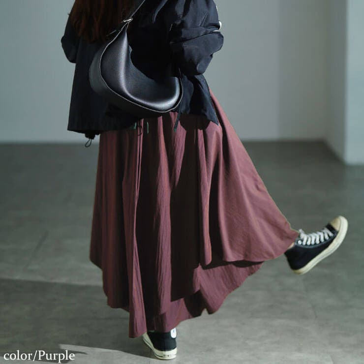 パープル | 大きいサイズ レディース パンツ | GOLDJAPAN　大きいサイズ専門店