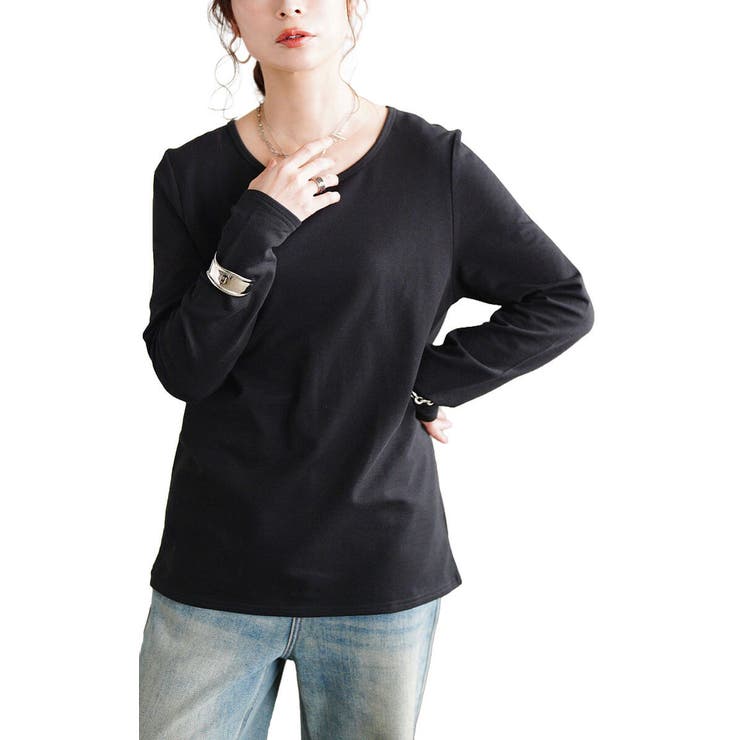 ブラック | 大きいサイズ レディース トップス | GOLDJAPAN　大きいサイズ専門店