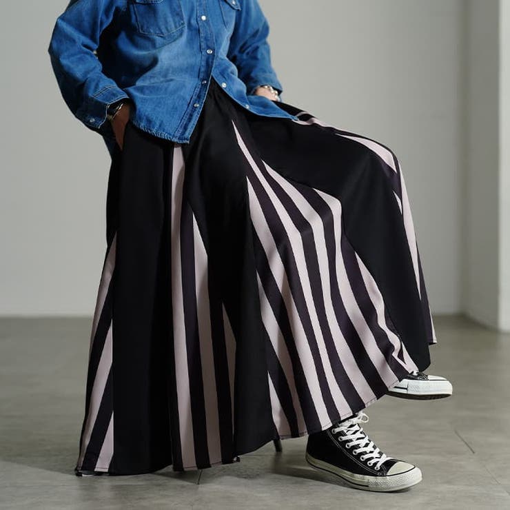 ブラック | 大きいサイズ レディース スカート | GOLDJAPAN　大きいサイズ専門店