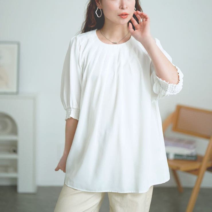 オフホワイト | 大きいサイズ レディース トップス | GOLDJAPAN　大きいサイズ専門店