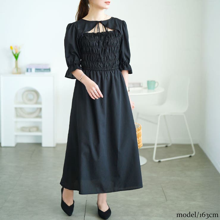 ブラック | 大きいサイズ レディース ワンピース | GOLDJAPAN　大きいサイズ専門店