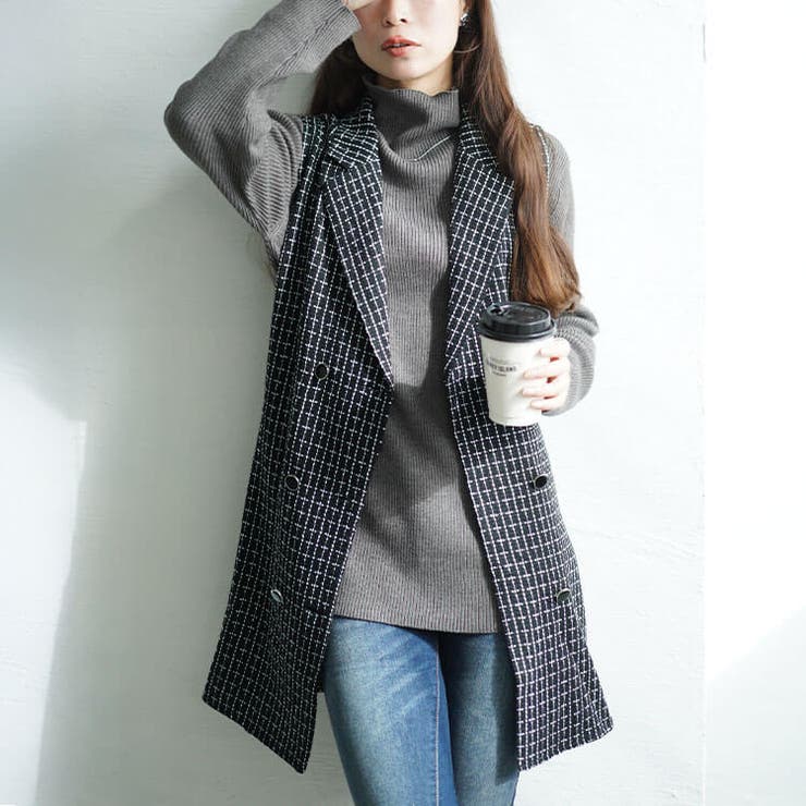 ブラック | 大きいサイズレディース アウター ベスト | GOLDJAPAN　大きいサイズ専門店