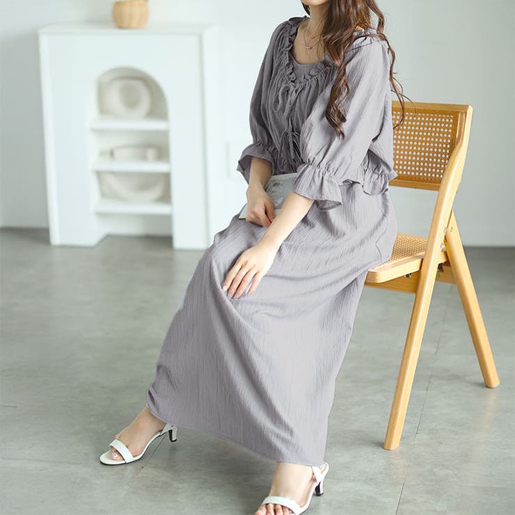 楽天市場】大きいサイズ レディース ワンピース フリルティアードミニ