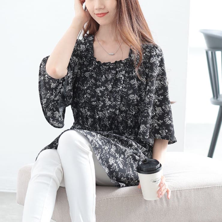 ブラック | 大きいサイズ レディース チュニック | GOLDJAPAN　大きいサイズ専門店