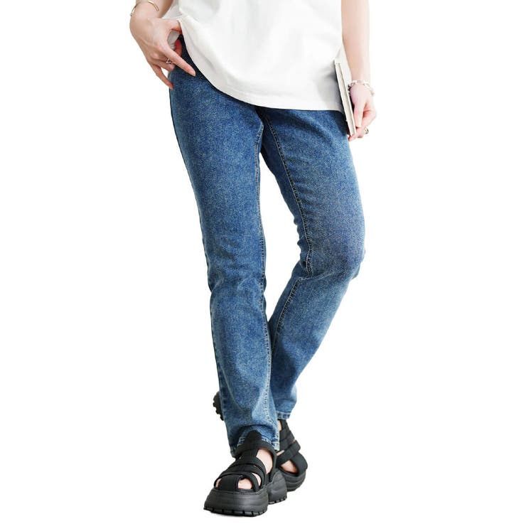 ブルー | 大きいサイズ レディース パンツ | GOLDJAPAN　大きいサイズ専門店