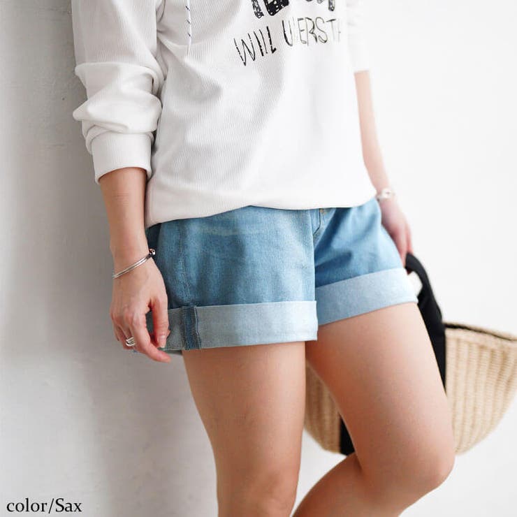 サックス | 大きいサイズレディース パンツ ズボン | GOLDJAPAN　大きいサイズ専門店