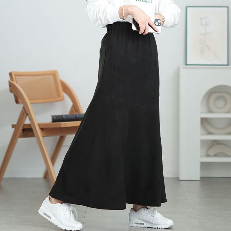 ブラック | 大きいサイズレディース スカート ボトムス | GOLDJAPAN　大きいサイズ専門店