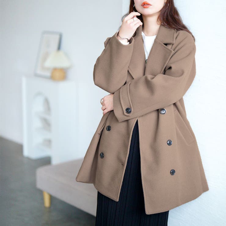 グレージュ | 大きいサイズ レディース アウター | GOLDJAPAN　大きいサイズ専門店